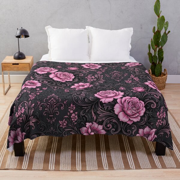 Item preview, Gothic Pink Roses - Dark Floral Seamless Pattern designed and sold by Funny-gift-2u.