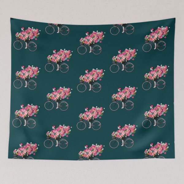 Item preview, Floral Bicycle designed and sold by ZanesBrown.