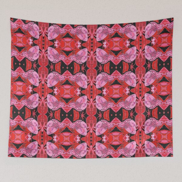 Item preview, Crimson Kaleidoscope Butterfly Symphony  designed and sold by Seamless Serenity.
