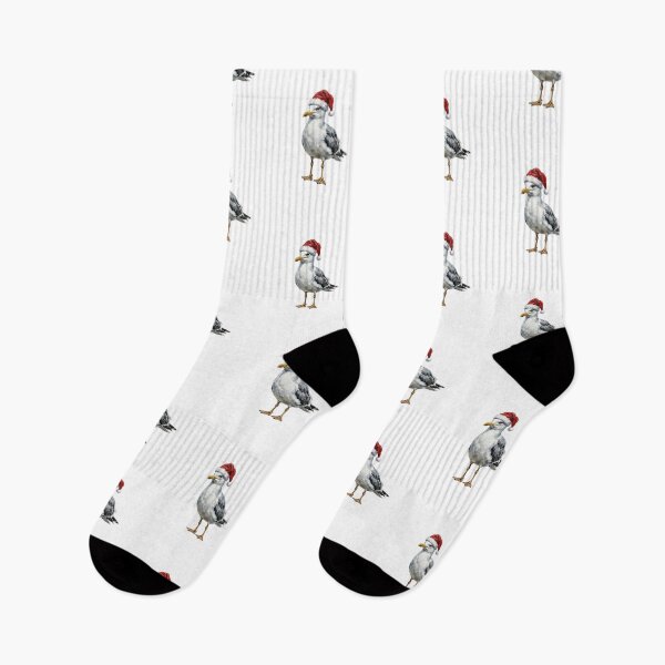 Item preview, Christmas Seagull Wearing a Santa Hat designed and sold by SOUFIANE1991.