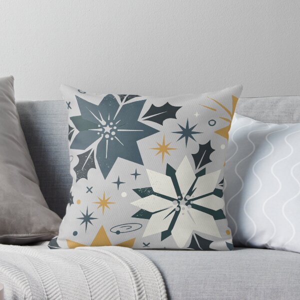 Item preview, Winter holiday poinsettia vintage foliage festive comfort designed and sold by Pattique.