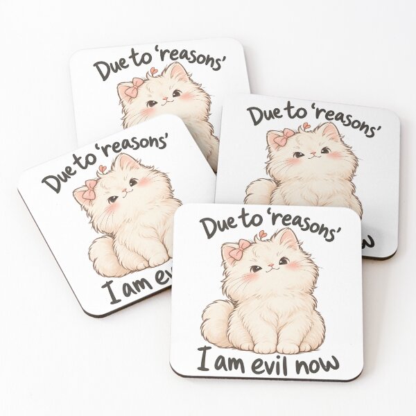 Item preview, Cute Kitten: Due to Reasons I Am Evil Now, Funny Design Performance T-Shirt designed and sold by Trendably.