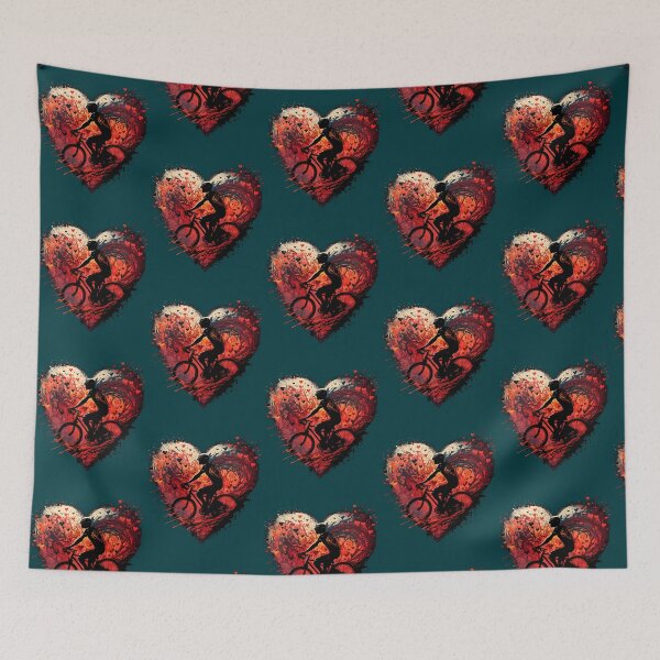 Item preview, I Love Riding A Bike Paint Splatter Cyclist designed and sold by ZanesBrown.
