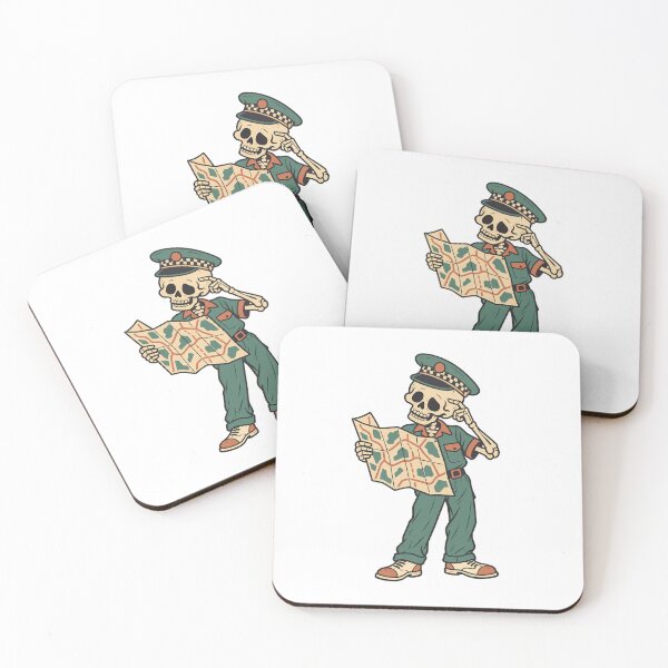 Item preview, Skeleton Taxi Driver Checking a Folded Map designed and sold by Greemo03.