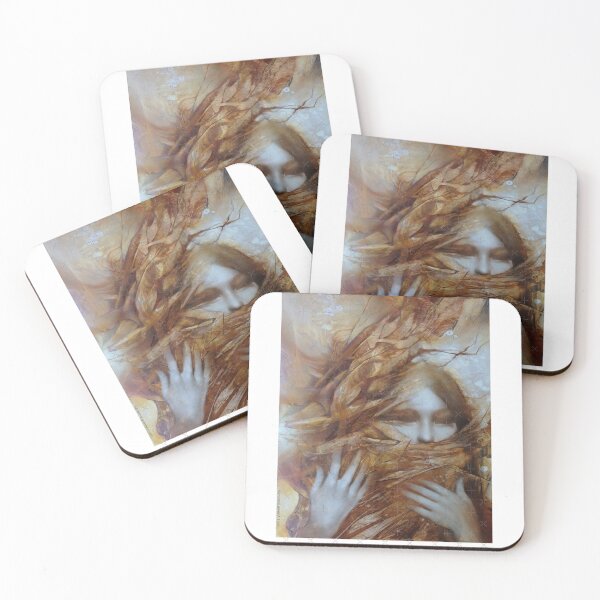 Item preview, Ethereal Woman in Autumnal Swirls Abstract designed and sold by swinstoj344.