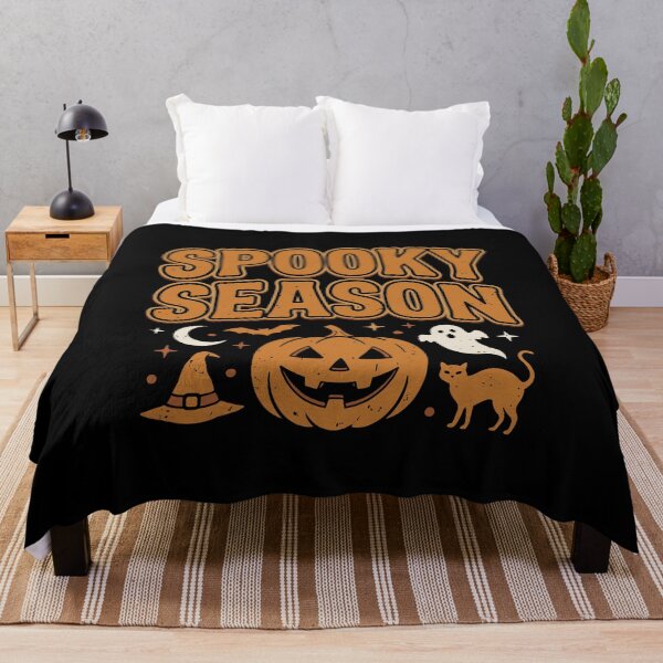 Item preview, (ON BAKC) Spooky Season Retro Halloween Pumpkin & Ghost designed and sold by MOHAMED.