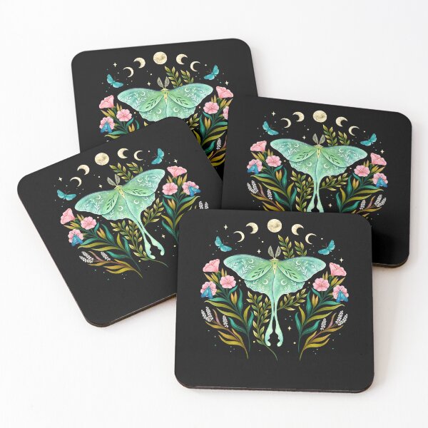 Item preview, Luna Moth and Moon Phases designed and sold by studio-ssaam.