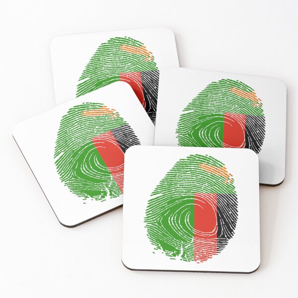 Item preview, Zambia Flag Fingerprint designed and sold by Azeecreate009.