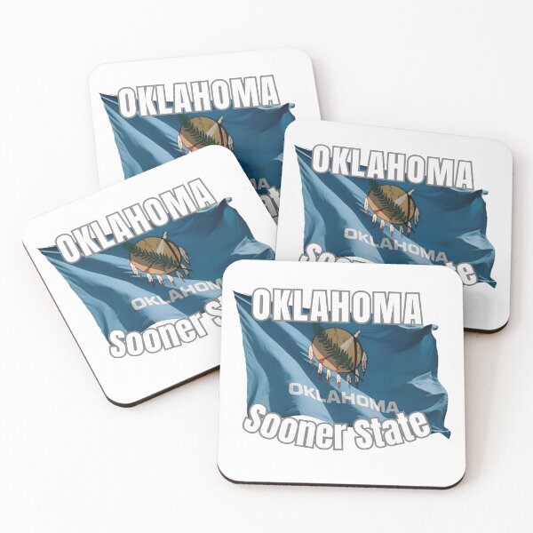 Item preview, Oklahoma Sooner State Flag USA Travel Souvenir Gift designed and sold by RVJdesigns.