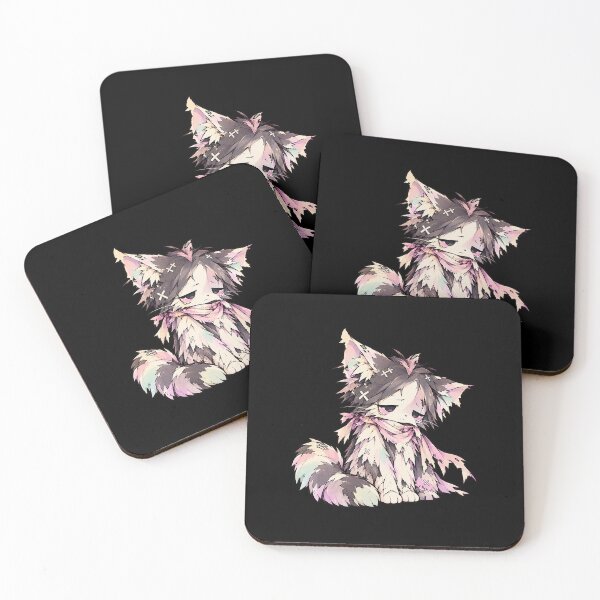 Item preview, Little Cute Sad Kitten Chibi Cat Dark Kawaii Grunge Anime Pastel Art designed and sold by RR-Arts.