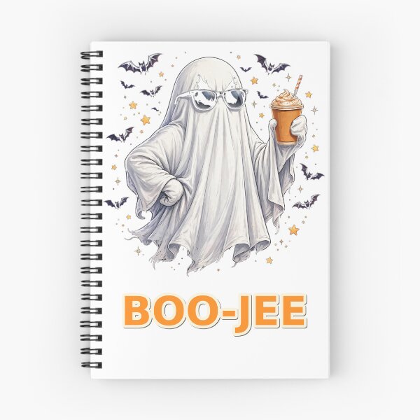 Item preview, Boo-Jee Sheet Ghost - Funny Halloween Ghost with Pumpkin Spice Latte designed and sold by LifebyDesigning.