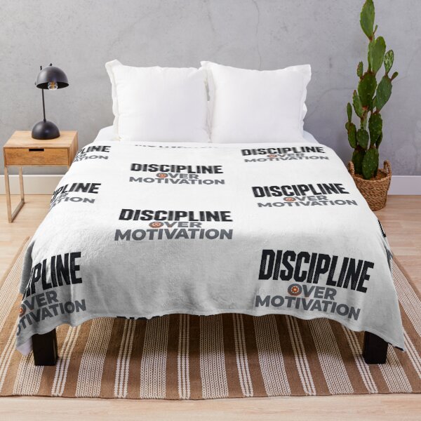 Item preview, Discipline Over Motivation – Strong Mindset Motivational Typography designed and sold by Tee-Show.