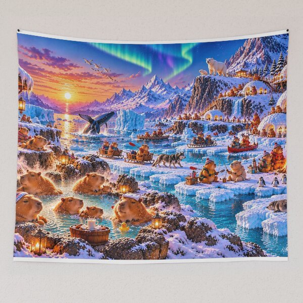 Item preview, "Capy's vacation in Greenland" designed and sold by Fantomatik.