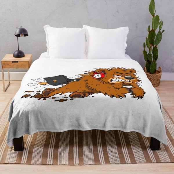 Item preview, Exhausted Bear – Pixel Art Workplace Burnout designed and sold by NaturePixel.