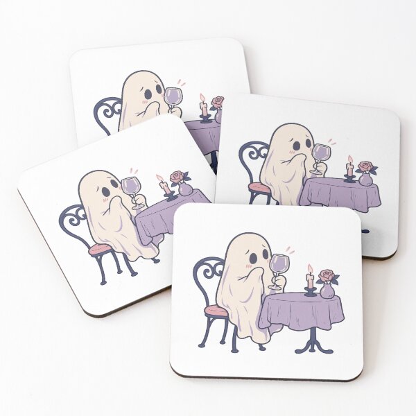 Item preview, Ghost Holding an Empty Cup on an Awkward Date designed and sold by Greemo03.