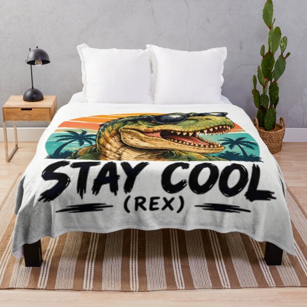 Item preview, Stay Cool Rex Funny Dinosaur With Sunglasses Retro Sunset designed and sold by Pyt27.