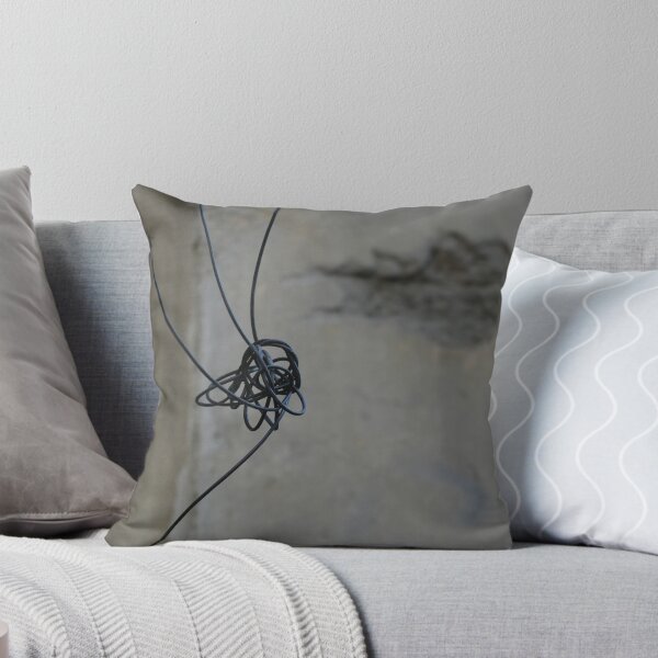 Item preview, Tangled Black Wire Knot Against a Weathered Wall designed and sold by tozhehochu.