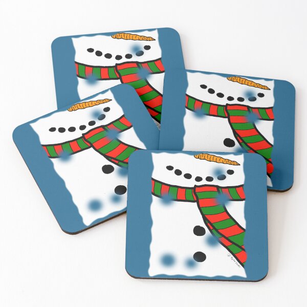 Item preview, Distressed Christmas Snowman with Striped Scarf designed and sold by Dyche Studio.