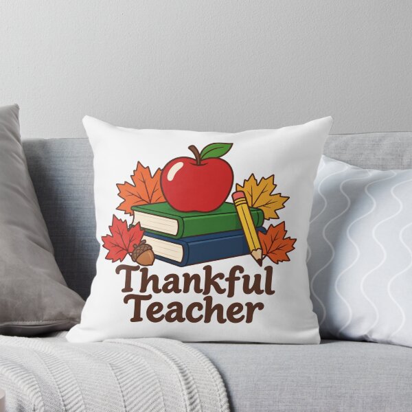 Item preview, Thankful Teacher Apple Books Autumn Leaves designed and sold by Inkworksbyshery.
