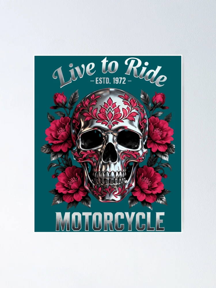 Thumbnail 1 of 3, Poster, Live To Ride designed and sold by Printwithsky.