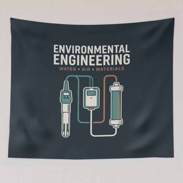 Item preview, Environmental Engineering Water Air and Materials Graphic designed and sold by Amr Darwish Graphic designer.