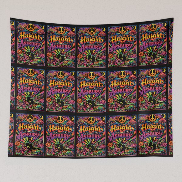 Item preview, Haight Ashbury Summer of Love Vintage Blacklight poster designed and sold by Halifaxartguy.