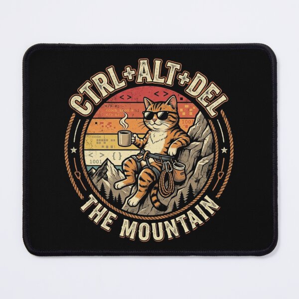 Item preview, **Rock Climbing Coder T-Shirt - Ctrl+Alt+Del Mountain Software Engineer Gear** designed and sold by Zombie-store.