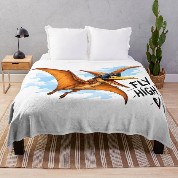 Item preview, Fly High Retro Pterodactyl Dinosaur With Sunglasses designed and sold by Pyt27.