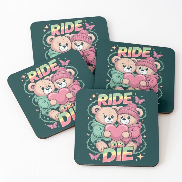 Item preview, Ride Or Die Teddy Bears Heart Barbed Wire Valentine'S Day designed and sold by Printwithsky.