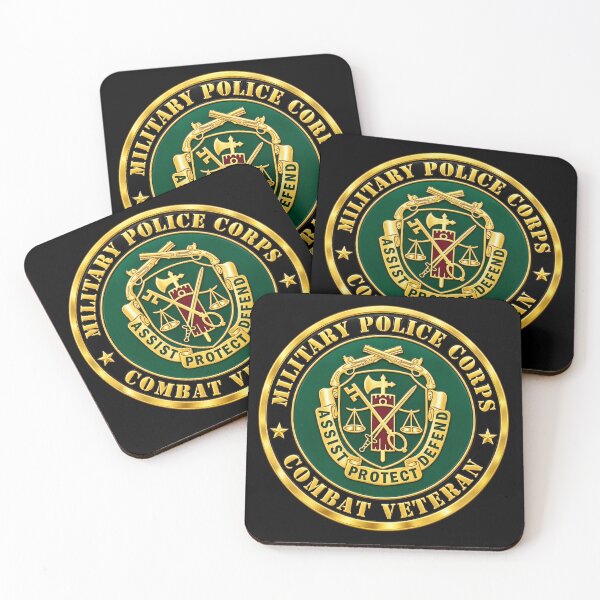 Item preview, Army - Military Police Corps Regimental Crest - Combat Veteran - 3D - Transparent designed and sold by Military Insignia Products.
