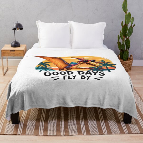 Item preview, Good Days Fly By Retro Pterodactyl Sunset Design designed and sold by Pyt27.