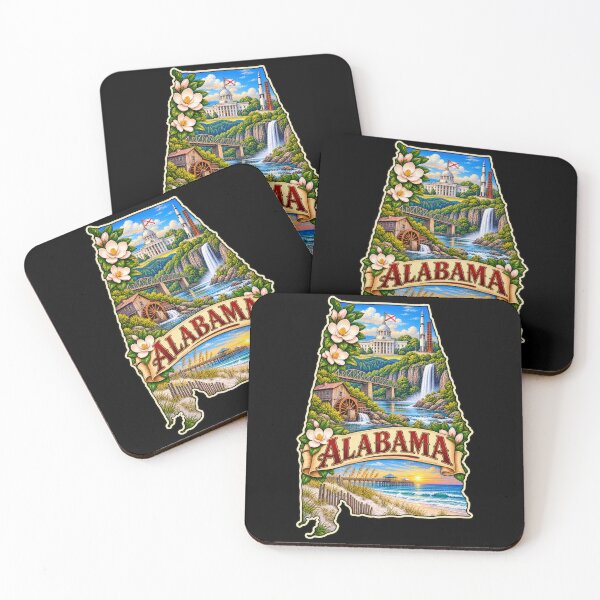 Item preview, Alabama Southern Charm – Vintage State Travel Poster and Scenic Landscape Art designed and sold by RockitBaby.