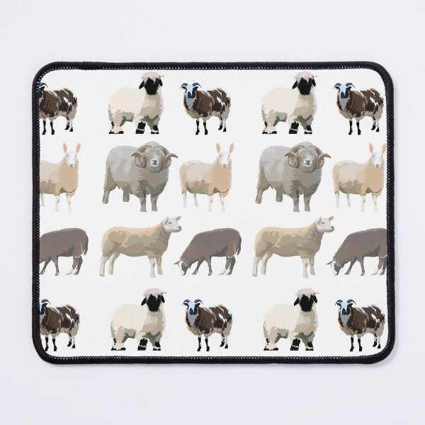 Item preview, Rare sheep breeds watercolour (valais, jacob, texel) designed and sold by Rebecca Creates....