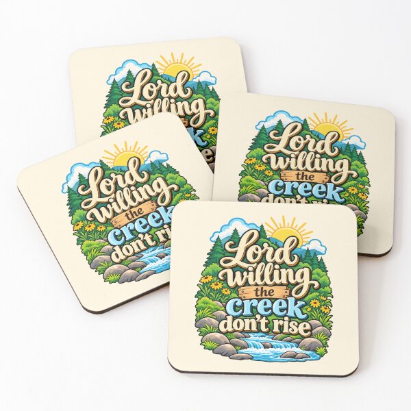 Item preview, Lord Willing the Creek Don't Rise designed and sold by Myra365Art.