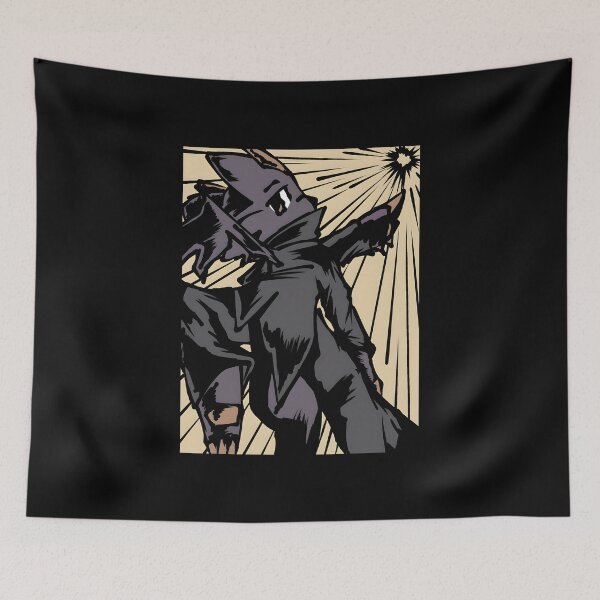 Item preview, Dark Caped Figure Pointing With Starburst Background designed and sold by elijbclaude.