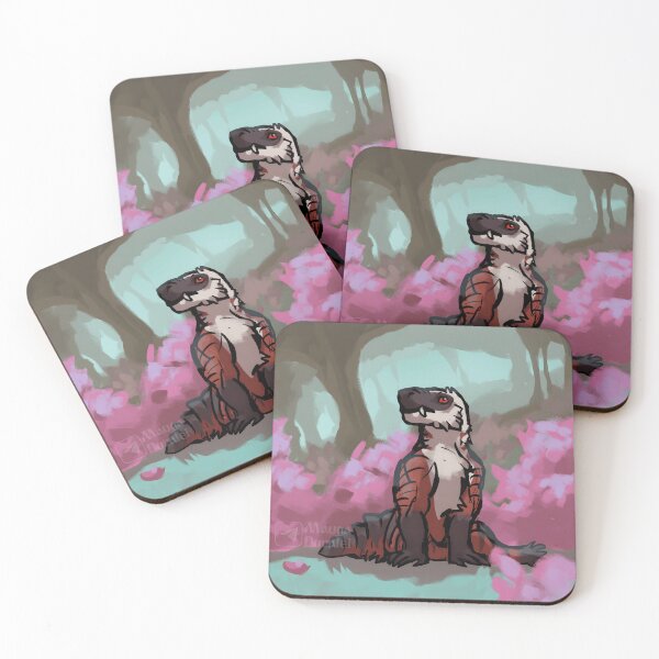 Item preview, Cute Komodo Dragon Sitting in Flower Garden Illustration designed and sold by elijbclaude.