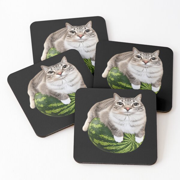 Item preview, Cute Cat on Watermelon Funny Meme Pet Art    designed and sold by Designart68.