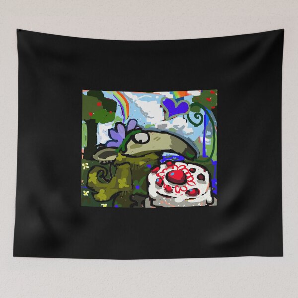 Item preview, Colorful Cartoon Anteater with Cake and Rainbow designed and sold by elijbclaude.
