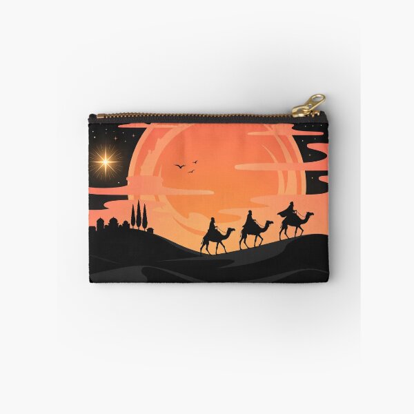 Item preview, Merry Christmas Three Wise Men Silhouette. Three Kings Desert Night. designed and sold by Deepsleepstudio.