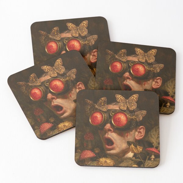 Item preview, Surreal Steampunk Eyeball Goggles Sticker designed and sold by Frenky Stickers.