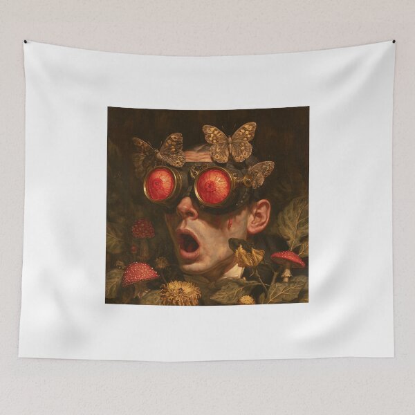 Item preview, Surreal Steampunk Eyeball Goggles Sticker designed and sold by Frenky Stickers.