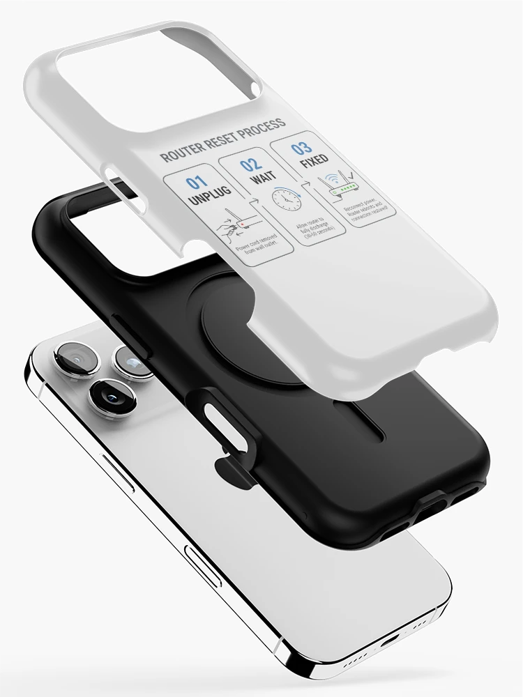Thumbnail 2 of 4, iPhone Case, IT Support Router Reset Guide designed and sold by SplashTastic.