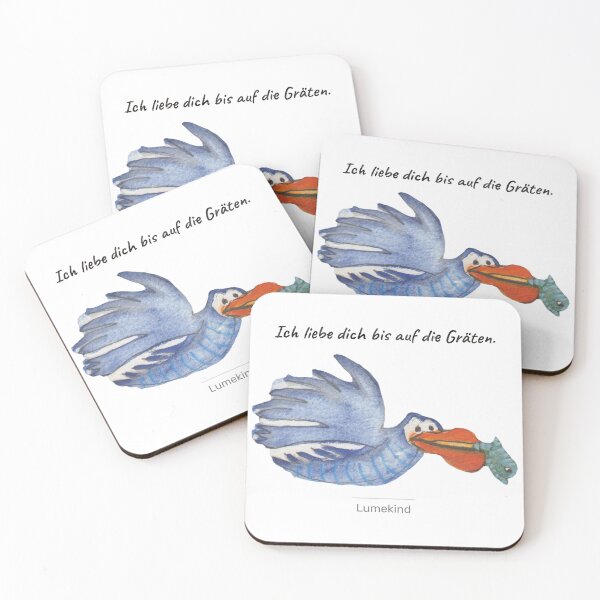 Item preview, Funny Pelican Love Quote | German Ich Liebe Dich Bis Auf Die Graeten Bird Art designed and sold by lumekind.