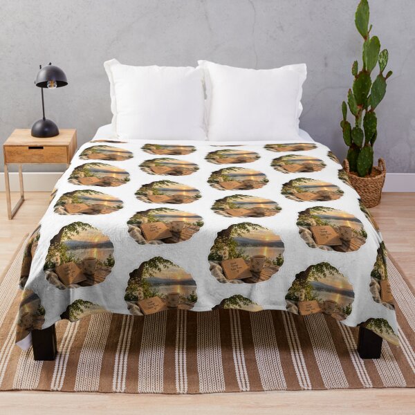 Item preview, Cozy Sunset Lake Sticker – Good Things Take Time, Coffee & Wildflowers designed and sold by Ishratparween11.