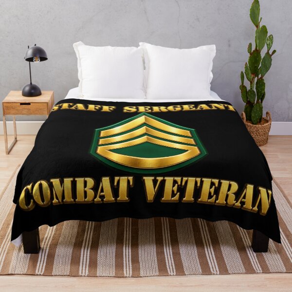 Item preview, Army - Staff Sergeant - SSG - Combat Veteran - 3D - Transparent designed and sold by Military Insignia Products.