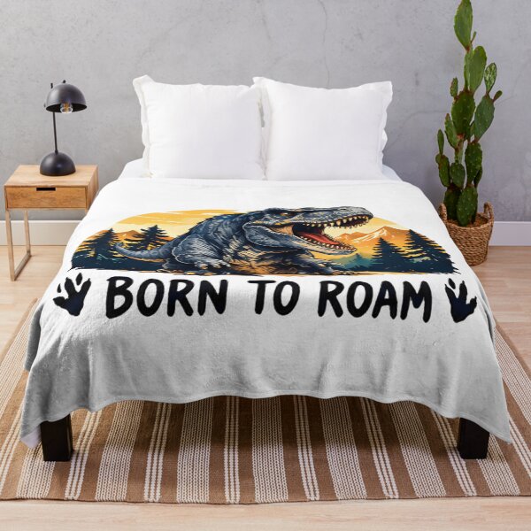 Item preview, Born To Roam Vintage T-Rex Mountain Sunset Adventure designed and sold by Pyt27.