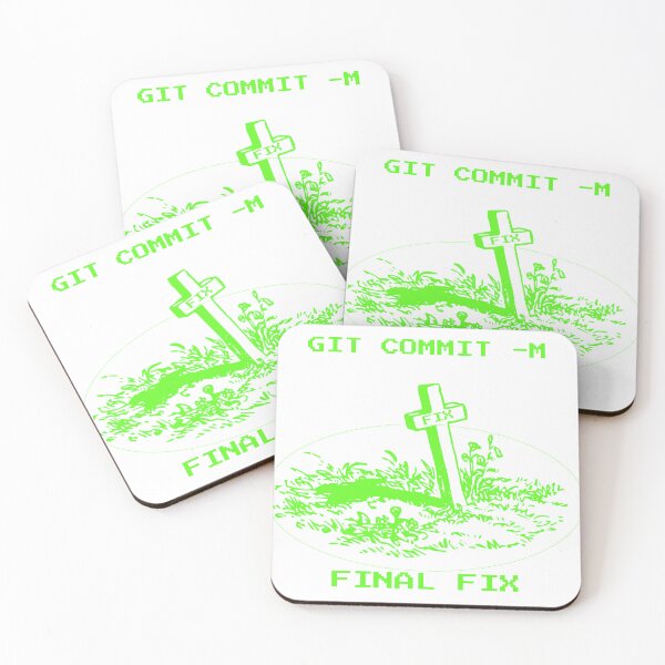 Item preview, Git Commit Please Fix Funny Retro Coding Sticker designed and sold by EssenceStyle.