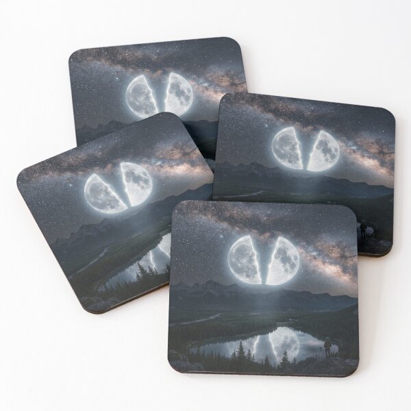 Item preview, split moon designed and sold by artigrow.