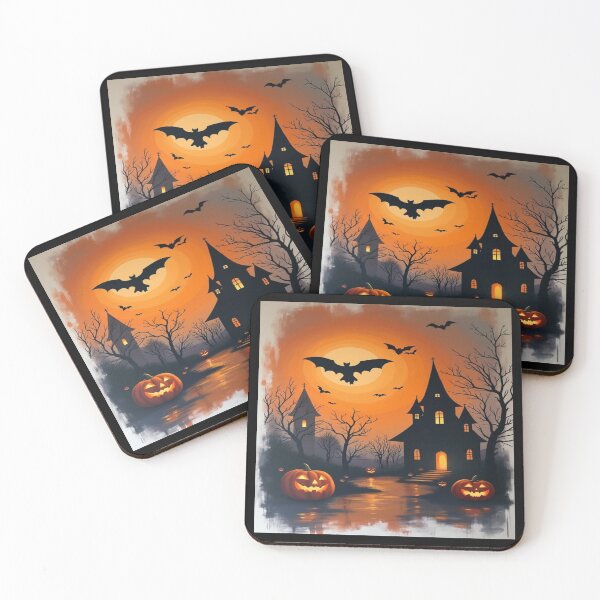 Item preview, Bats Flying Over Hounted House Artwork  designed and sold by NivyasArtistry.
