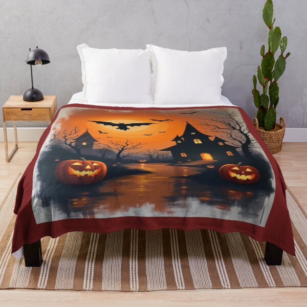 Item preview, Bats Flying Over Hounted House Artwork designed and sold by NivyasArtistry.